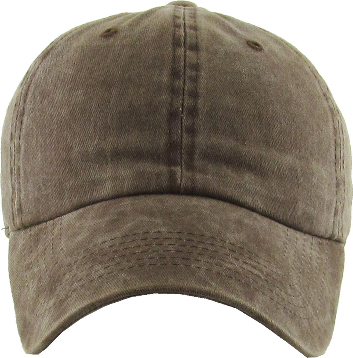 QFE Unisex Washed Cotton Baseball Cap - Adjustable, Ponytail-Friendly, Vintage Style Hat - View #6